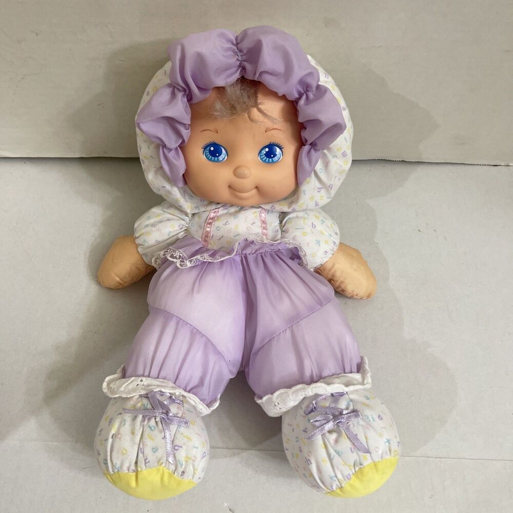 1991 Gentle Dreams Doll Purple Outfit Sift Luvs Vintage Paraschute Nylon Baby